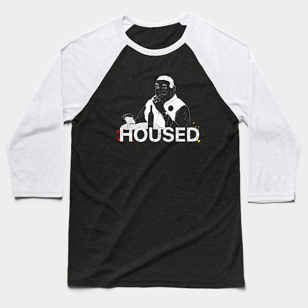 HOUSED Dylan’s Burger Baseball T-Shirt by Domingo Illustrates